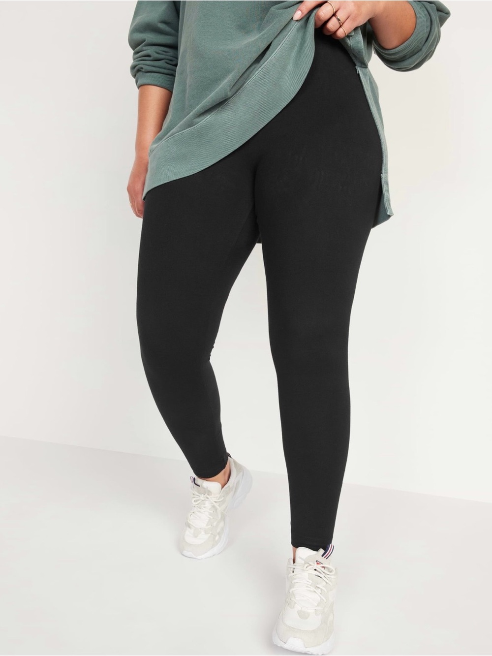 Old Navy Fleece Lined High-Waisted Leggings - Black Jack